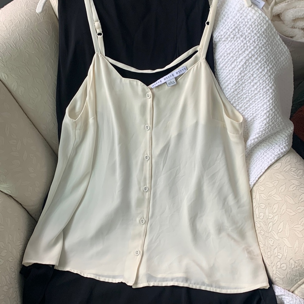 Hyfve Ivory Scalloped Camisole - L